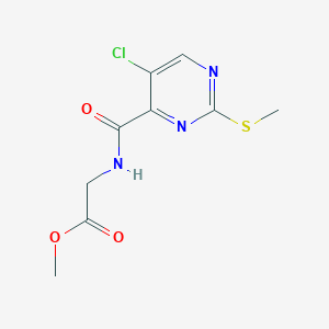 Methyl 2-{[5-chloro-2-(methylsulfanyl)pyrimidin-4-yl]formamido}acetate