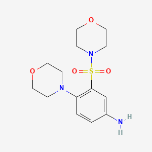 [4-Morpholin-4-yl-3-(morpholin-4-ylsulfonyl)phenyl]amine