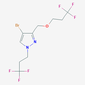 4-bromo-3-[(3,3,3-trifluoropropoxy)methyl]-1-(3,3,3-trifluoropropyl)-1H-pyrazole
