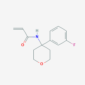 N-[4-(3-Fluorophenyl)oxan-4-yl]prop-2-enamide