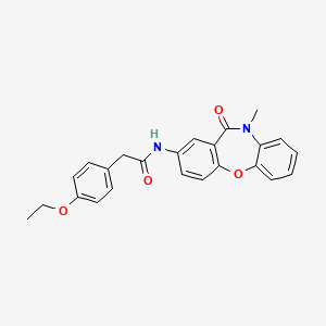 2-(4-ethoxyphenyl)-N-(10-methyl-11-oxo-10,11-dihydrodibenzo[b,f][1,4]oxazepin-2-yl)acetamide