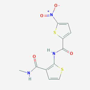 N-(3-(methylcarbamoyl)thiophen-2-yl)-5-nitrothiophene-2-carboxamide