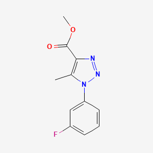 methyl 1-(3-fluorophenyl)-5-methyl-1H-1,2,3-triazole-4-carboxylate