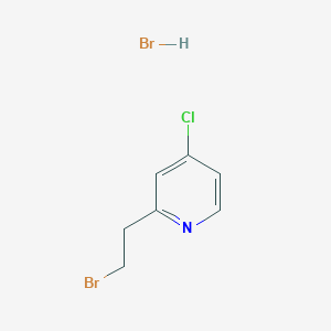 molecular formula C7H8Br2ClN B2355669 2-(2-Bromoethyl)-4-chloropyridine;hydrobromide CAS No. 2402829-59-6