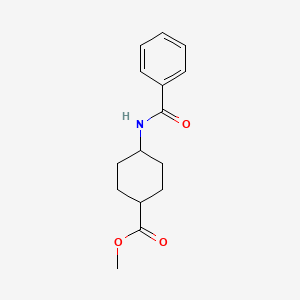 molecular formula C15H19NO3 B2355675 4-苯甲酰胺环己烷-1-甲酸甲酯 CAS No. 1461707-81-2