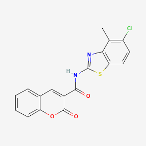 N-(5-chloro-4-methylbenzo[d]thiazol-2-yl)-2-oxo-2H-chromene-3-carboxamide