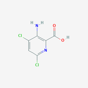 molecular formula C6H4Cl2N2O2 B2355684 3-Amino-4,6-dichloropicolinic acid CAS No. 1073182-87-2