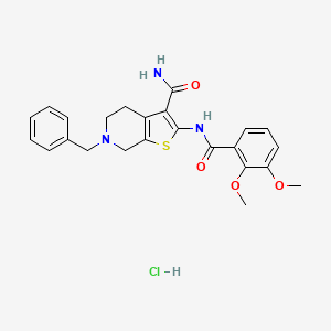 6-Benzyl-2-(2,3-dimethoxybenzamido)-4,5,6,7-tetrahydrothieno[2,3-c]pyridine-3-carboxamide hydrochloride
