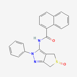 N-(5-oxido-2-phenyl-4,6-dihydro-2H-thieno[3,4-c]pyrazol-3-yl)-1-naphthamide