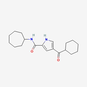 N-cycloheptyl-4-(cyclohexylcarbonyl)-1H-pyrrole-2-carboxamide