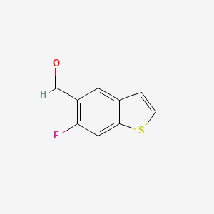 molecular formula C9H5FOS B2355751 Benzo[b]thiophene-5-carboxaldehyde, 6-fluoro- CAS No. 179616-88-7