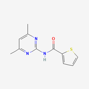 molecular formula C11H11N3OS B2355759 N-(4,6-二甲基嘧啶-2-基)噻吩-2-甲酰胺 CAS No. 64230-46-2