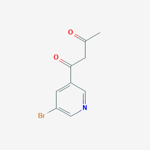 molecular formula C9H8BrNO2 B2355770 4-(5-溴吡啶-3-基)-4-羟基丁-3-烯-2-酮 CAS No. 728019-09-8