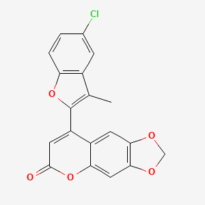 8-(5-chloro-3-methylbenzofuran-2-yl)-6H-[1,3]dioxolo[4,5-g]chromen-6-one