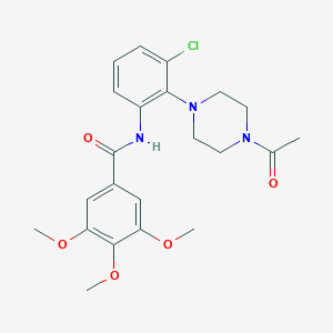 N-[2-(4-acetylpiperazin-1-yl)-3-chlorophenyl]-3,4,5-trimethoxybenzamide