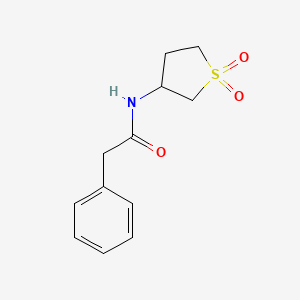 molecular formula C12H15NO3S B2355780 N-(1,1-dioxothiolan-3-yl)-2-phenylacetamide CAS No. 462069-22-3