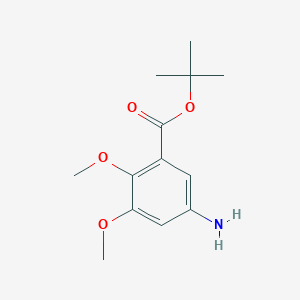 molecular formula C13H19NO4 B2355783 Tert-butyl 5-amino-2,3-dimethoxybenzoate CAS No. 2248272-92-4
