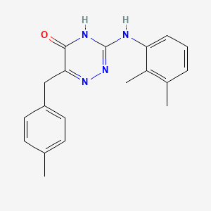 molecular formula C19H20N4O B2355786 3-((2,3-dimethylphenyl)amino)-6-(4-methylbenzyl)-1,2,4-triazin-5(4H)-one CAS No. 898651-08-6