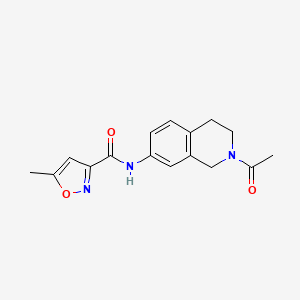 N-(2-acetyl-1,2,3,4-tetrahydroisoquinolin-7-yl)-5-methylisoxazole-3-carboxamide