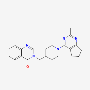 3-[[1-(2-Methyl-6,7-dihydro-5H-cyclopenta[d]pyrimidin-4-yl)piperidin-4-yl]methyl]quinazolin-4-one