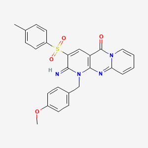 2-imino-1-(4-methoxybenzyl)-3-tosyl-1H-dipyrido[1,2-a:2',3'-d]pyrimidin-5(2H)-one
