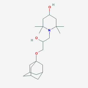 1-(3-((3s,5s,7s)-Adamantan-1-yloxy)-2-hydroxypropyl)-2,2,6,6-tetramethylpiperidin-4-ol