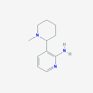 3-(1-Methylpiperidin-2-yl)pyridin-2-amine
