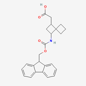 2-[3-(9H-Fluoren-9-ylmethoxycarbonylamino)spiro[3.3]heptan-1-yl]acetic acid