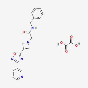 N-benzyl-2-(3-(3-(pyridin-3-yl)-1,2,4-oxadiazol-5-yl)azetidin-1-yl)acetamide oxalate