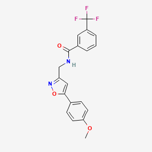 N-((5-(4-methoxyphenyl)isoxazol-3-yl)methyl)-3-(trifluoromethyl)benzamide