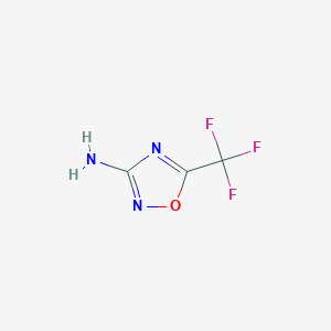 molecular formula C3H2F3N3O B2355831 5-(Trifluoromethyl)-1,2,4-oxadiazol-3-amine CAS No. 883877-86-9