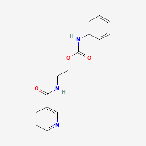 2-(Nicotinamido)ethyl phenylcarbamate