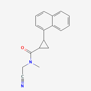 N-(Cyanomethyl)-N-methyl-2-naphthalen-1-ylcyclopropane-1-carboxamide