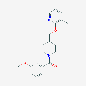 (3-Methoxyphenyl)-[4-[(3-methylpyridin-2-yl)oxymethyl]piperidin-1-yl]methanone