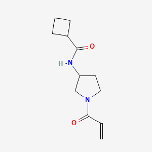 N-(1-prop-2-enoylpyrrolidin-3-yl)cyclobutanecarboxamide