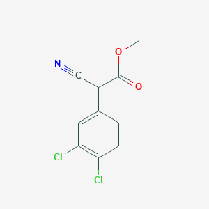 molecular formula C10H7Cl2NO2 B2355843 Methyl 2-cyano-2-(3,4-dichlorophenyl)acetate CAS No. 849589-04-4