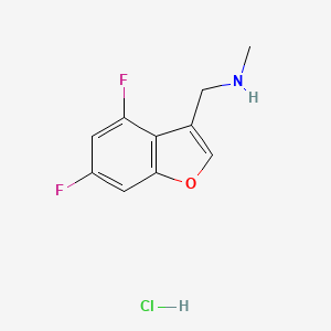 1-(4,6-Difluoro-1-benzofuran-3-yl)-N-methylmethanamine;hydrochloride
