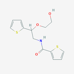 molecular formula C13H15NO3S2 B2355858 N-(2-(2-hydroxyethoxy)-2-(thiophen-2-yl)ethyl)thiophene-2-carboxamide CAS No. 2034564-63-9