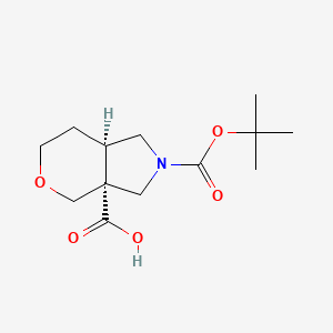 (3Ar,7aR)-2-[(2-methylpropan-2-yl)oxycarbonyl]-1,3,4,6,7,7a-hexahydropyrano[3,4-c]pyrrole-3a-carboxylic acid