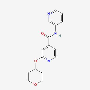 N-(pyridin-3-yl)-2-((tetrahydro-2H-pyran-4-yl)oxy)isonicotinamide