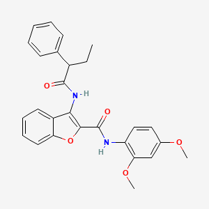 N-(2,4-dimethoxyphenyl)-3-(2-phenylbutanamido)benzofuran-2-carboxamide