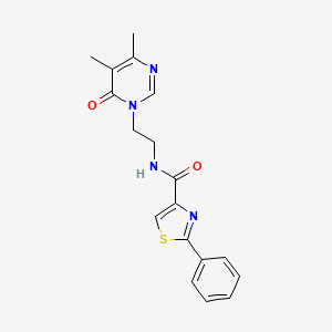 N-(2-(4,5-dimethyl-6-oxopyrimidin-1(6H)-yl)ethyl)-2-phenylthiazole-4-carboxamide