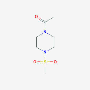 molecular formula C7H14N2O3S B2355886 1-[4-(甲基磺酰基)哌嗪-1-基]乙烷-1-酮 CAS No. 1342578-40-8