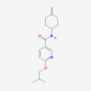 molecular formula C17H24N2O2 B2355898 N-(4-亚甲基环己基)-6-(2-甲基丙氧基)吡啶-3-甲酰胺 CAS No. 2097890-94-1
