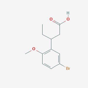 3-(5-Bromo-2-methoxyphenyl)pentanoic acid
