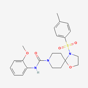 N-(2-methoxyphenyl)-4-tosyl-1-oxa-4,8-diazaspiro[4.5]decane-8-carboxamide