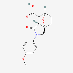 (3aS,6R,7aR)-2-(4-methoxyphenyl)-1-oxo-1,2,3,6,7,7a-hexahydro-3a,6-epoxyisoindole-7-carboxylic acid