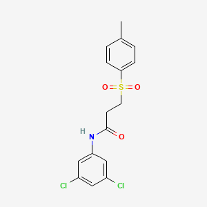 molecular formula C16H15Cl2NO3S B2355946 N-(3,5-dichlorophenyl)-3-tosylpropanamide CAS No. 895450-45-0