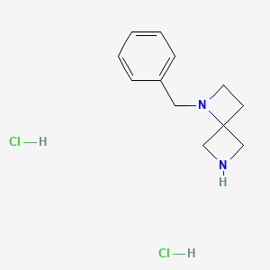 molecular formula C12H18Cl2N2 B2355964 1-苄基-1,6-二氮杂螺[3.3]庚烷二盐酸盐 CAS No. 1909312-36-2