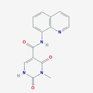 3-methyl-2,4-dioxo-N-(quinolin-8-yl)-1,2,3,4-tetrahydropyrimidine-5-carboxamide